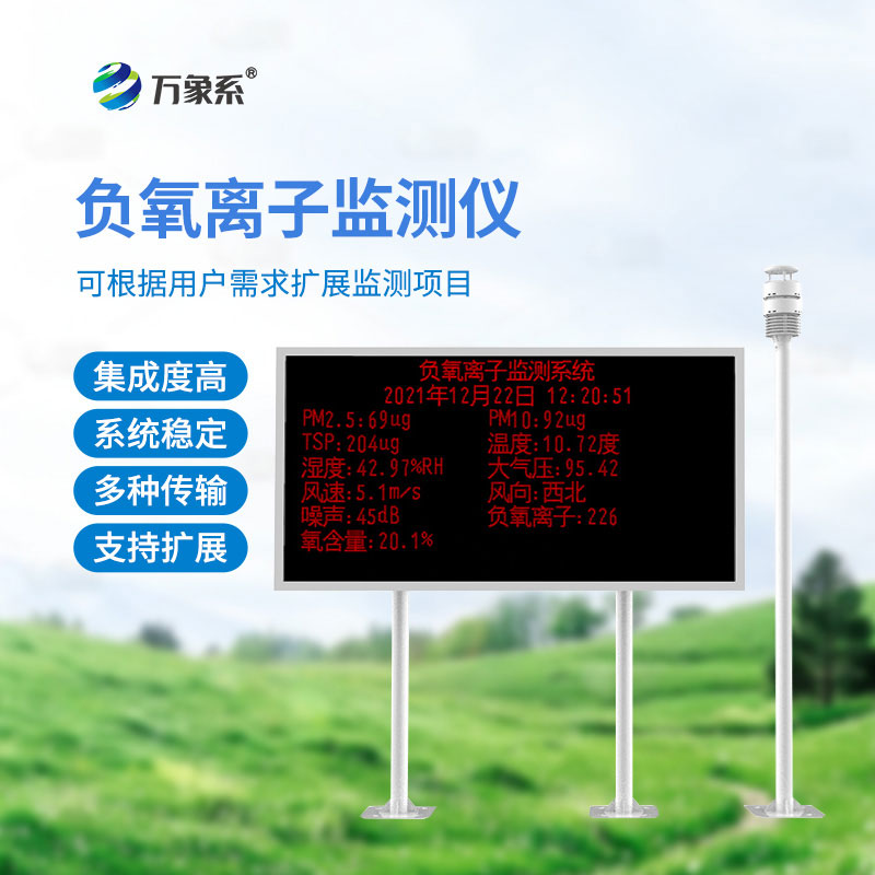 科研型負離子監測系統-為科研工作和環境監測提供數據支持